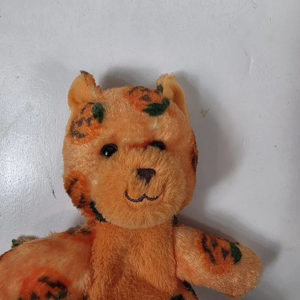 Build A Bear Mini Pumpkin Kitty Cat Orange Stuffed Plush Animal 2024